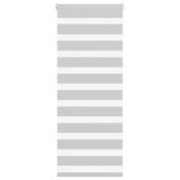 VidaXL Zebra rolgordijn 55x100 cm stofbreedte 50,9 cm lichtgrijs - thumbnail