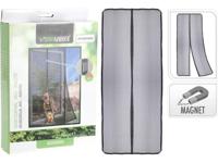 Muggennet Progarden Magnetisch 2 Onderdelen Deuren Glasvezel Zwart (50 x 220 cm) - thumbnail