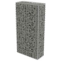 VidaXL Schanskorfmuur met deksels 50x20x100 cm gegalvaniseerd staal - thumbnail