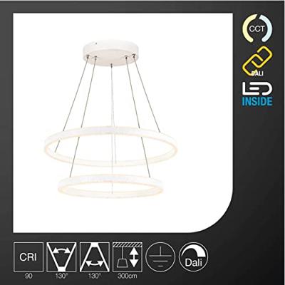 SLV ONE DOUBLE 1004768 LED-hanglamp LED vast ingebouwd 49 W Wit SLV ONE DOUBLE 1004768 LED-hanglamp LED vast ingebouwd 49 W Wit