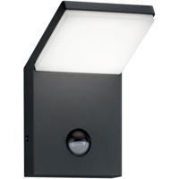 LED Buitenlamp met Bewegingssensor - Antraciet Wandlamp 8W 3000K IP54 - thumbnail