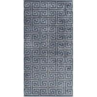 Cawö Cawo Noblesse Elegance Allover print Gezichtsdoekje 30/30 nachtblauw - thumbnail