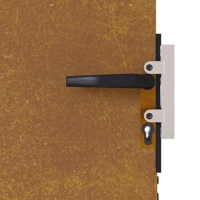 Poort 85x200 cm cortenstaal