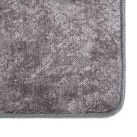 VidaXL Vloerkleed wasbaar anti-slip 80x300 cm grijs - thumbnail