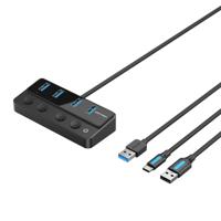 Hub USB Vention CHWBF Zwart - thumbnail