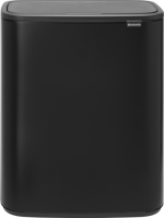 Brabantia Bo touch bin 2x30 liter matt black - thumbnail