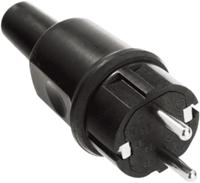 Bachmann 913.173 Stekker met randaarde Rubber, Silicone 250 V Zwart IP44 - thumbnail