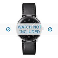 Junghans horlogeband 027/3400.00 Leder Zwart 20mm + standaard stiksel - thumbnail