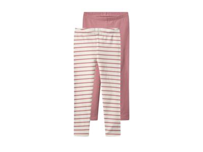 lupilu Set van 2 kinder thermoleggings (roze/wit, 122/128) lupilu Set van 2 kinder thermoleggings (roze/wit, 122/128)