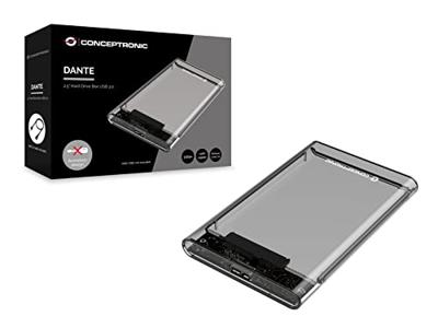Conceptronic DANTE03T behuizing voor opslagstations HDD-/SSD-behuizing Transparant 2.5 Conceptronic DANTE03T behuizing voor opslagstations HDD-/SSD-behuizing Transparant 2.5