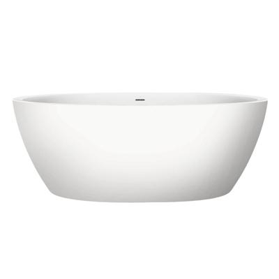 Vrijstaand Bad Xenz Sio 180x90x66 cm Solid Surface Wit