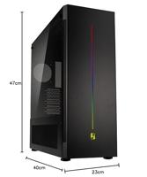 Lian Li PC-V3000WX TG Bigtower Black - thumbnail
