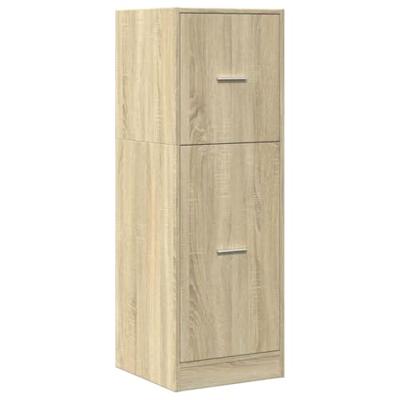 Apothekerskast 40x41x118 cm bewerkt hout sonoma eikenkleurig - thumbnail