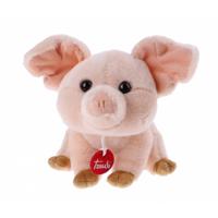 Trudi pluchen knuffelvarken Manlio 22 cm roze - thumbnail