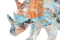 Decoratieve figuren DKD Home Decor 34 x 12,5 x 16,5 cm Multicolour Neushoorn Modern - thumbnail