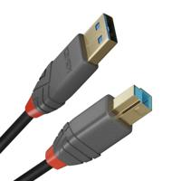 LINDY usb 3.0 type a naar b kabel anthra line 3m - thumbnail