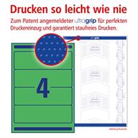 Rugetiket Avery breed 61x192mm zelfklevend groen - thumbnail
