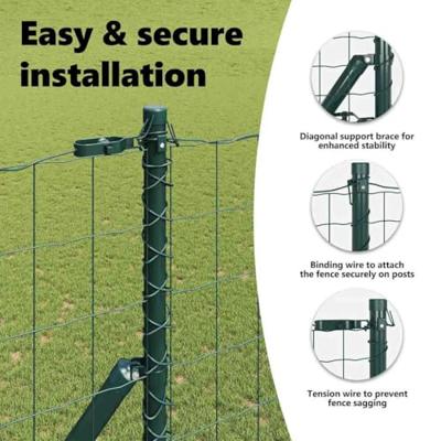 VidaXL Hek met paal groen 1,6 x 10 m staal en pvc VidaXL Hek met paal groen 1,6 x 10 m staal en pvc