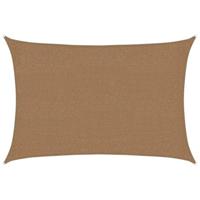 VidaXL Zonnezeil 160 g/m² 2x2,5 m hdpe taupe - thumbnail