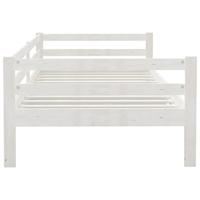 Slaapbank massief grenenhout wit 90x200 cm - thumbnail