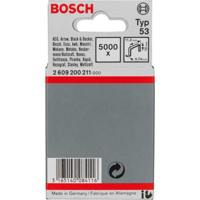 Bosch Accessories 2609200211 Nieten met fijn draad Type 53 5000 stuk(s) Afm. (l x b) 10 mm x 11.4 mm