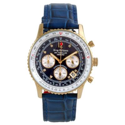 Krug Baumen Air Traveller Diamond 400207DS Heren Horloge 40mm 3 ATM