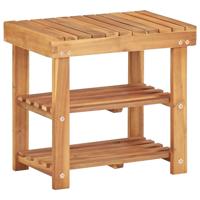 VidaXL Schoenenrek 50x32x45 cm massief acaciahout - thumbnail