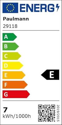 Paulmann 29118 LED-lamp Energielabel E (A - G) E27 7 W Warmwit (Ø x h) 64 mm x 140 mm 1 stuk(s) Paulmann 29118 LED-lamp Energielabel E (A - G) E27 7 W Warmwit (Ø x h) 64 mm x 140 mm 1 stuk(s)