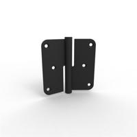 Argenta paumelle - 89/89A - DIN-Rs - 89 x 89 mm - mat zwart - draairichting 2 - 38989713 - thumbnail