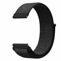 Sport Loop nylon bandje - Zwart gemêleerd - Xiaomi Mi Watch / Xiaomi Watch 2 / Xiaomi Watch S1 / S2 / S3 / S4 - thumbnail