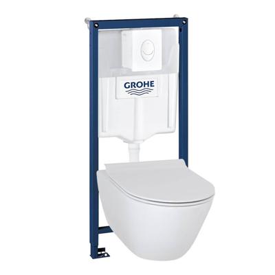 Ben Segno 2.0 Free Flush Xtra Glaze met Rapid SL inbouwreservoir en wit bedieningspaneel