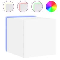 Tv-wandmeubels met LED-verlichting 2 st 30,5x35x30 cm wit - thumbnail