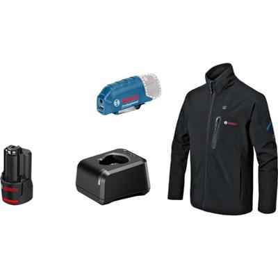 Bosch Blauw ghj 12 + 18v xa | verwarmde jas 3xl | 1 x 2.0 ah accu + oplader 06188000g2