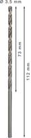 Bosch Accessoires Metaalboren HSS-G, DIN 340 3,5 x 73 x 112 mm 5st - 2608596814 - thumbnail