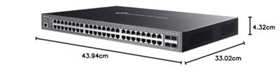 TP-Link TL-SG3452P netwerk-switch Managed L2/L3 Gigabit Ethernet (10/100/1000) Power over Ethernet (PoE) 1U Zwart TP-Link TL-SG3452P netwerk-switch Managed L2/L3 Gigabit Ethernet (10/100/1000) Power over Ethernet (PoE) 1U Zwart
