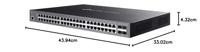 TP-Link TL-SG3452P netwerk-switch Managed L2/L3 Gigabit Ethernet (10/100/1000) Power over Ethernet (PoE) 1U Zwart - thumbnail