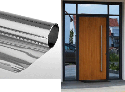 Zonwerende Folie - Spiegelend Effect, Zelfklevend - Zilver