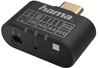 Hama Audio-adapter USB-C-stekker - 3,5-mm-jack-aansluiting Equalizer Microfoon