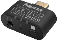 Hama Audio-adapter USB-C-stekker - 3,5-mm-jack-aansluiting Equalizer Microfoon - thumbnail