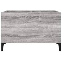 Platenkast 74,5x38x48 cm bewerkt hout grijs sonoma eikenkleurig - thumbnail