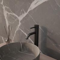 Wastafelmengkraan Aquasplash Ridged XL Mat Zwart Aquasplash - thumbnail