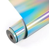 LOKLiK • permanent zelfklevend vinyl holografisch iriserend zilver 30,5x90cm - thumbnail