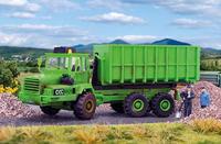 Kibri 14020 H0 Bouwvoertuig Kaelble Gmeinder kniktractor met afzetcontainer - thumbnail
