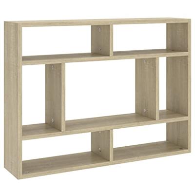 VidaXL Wandschap 75x16x55 cm bewerkt hout sonoma eikenkleurig