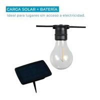 LED-lichtkrans New Garden Allegra 8 m 10 Wit/Zwart Zon - thumbnail