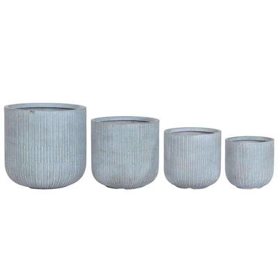 Plantenbakkenset Home ESPRIT Turkoois Vezel Magnesium 44 x 44 x 43 cm (4 Stuks) Plantenbakkenset Home ESPRIT Turkoois Vezel Magnesium 44 x 44 x 43 cm (4 Stuks)
