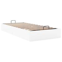 Bedframe zonder matras 90x200 cm kunstleer wit - thumbnail