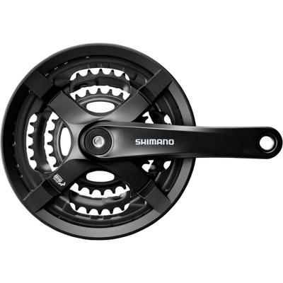 Shimano crankstel tourney cg triple 28-38-48 175mm zw. -4mm