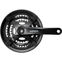 Shimano crankstel tourney cg triple 28-38-48 175mm zw. -4mm - thumbnail