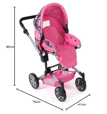 Combi-poppenwagen Jara - Unicorn Combi-poppenwagen Jara - Unicorn